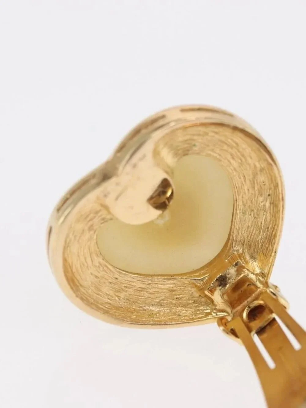 Christian Dior Earring Brooch metal Gold Tone Auth 169930V